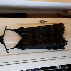 City Chic Black Lace Dress Size S/16